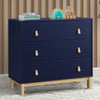 Navy with Natural (1481) 7-babyGap Legacy 3 Drawer Dresser with Leather Pulls