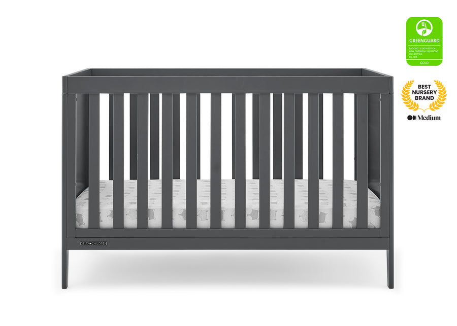 Charcoal Grey (029) 2-Hayes 4-in-1 Convertible Crib