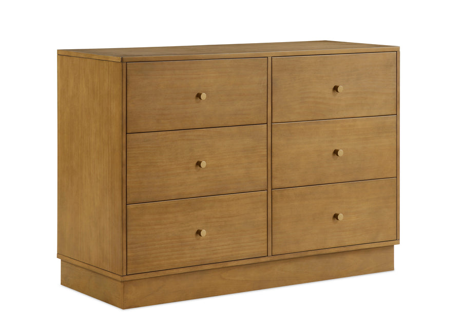 Acorn (755) 17-James 6 Drawer Dresser with Changing Top and Interlocking Drawers