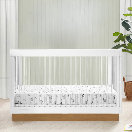 James Acrylic 4-in-1 Convertible Crib