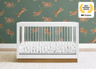 Bianca White with Acorn (1509) 2-James Acrylic 4-in-1 Convertible Crib