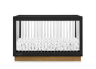 Midnight Grey with Acorn (1510) 23-James Acrylic 4-in-1 Convertible Crib