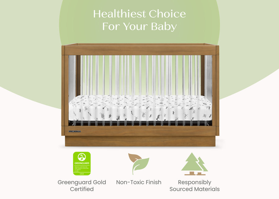 Acorn (755) 4-James Acrylic 4-in-1 Convertible Crib