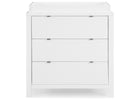 Bianca White (130) 2-Cassie 3 Drawer Dresser with Changing Top