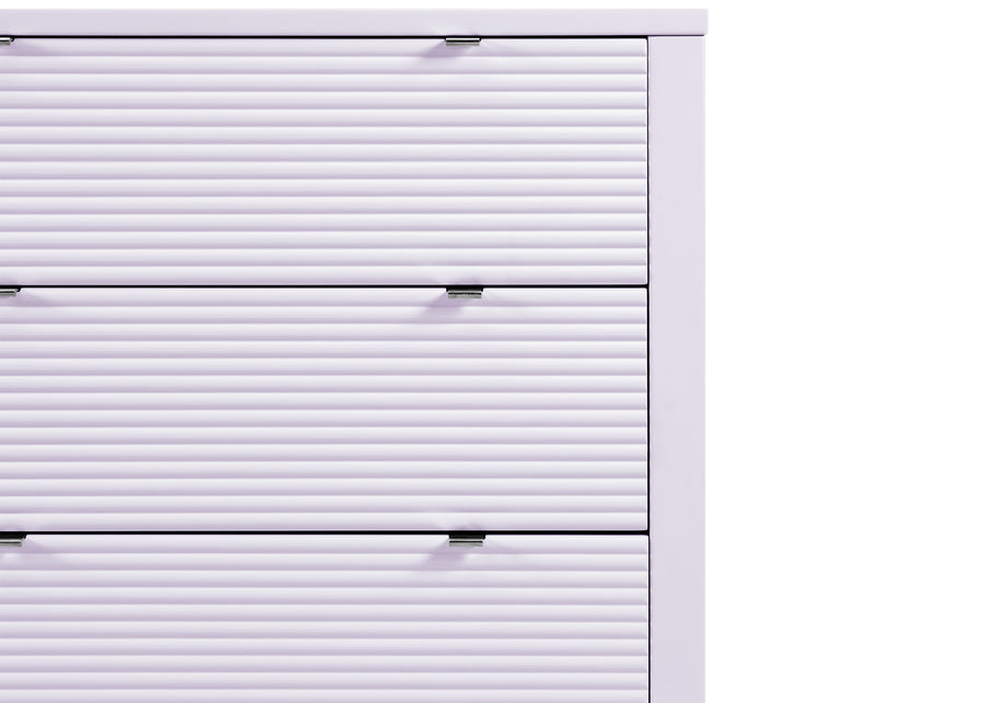 Lilac (539) 12-Cassie 3 Drawer Dresser with Changing Top