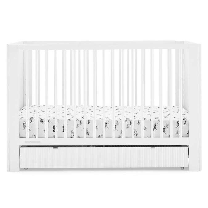 DCB: Bianca White (130) 16-Cassie 4-in-1 Convertible Crib with Underdrawer