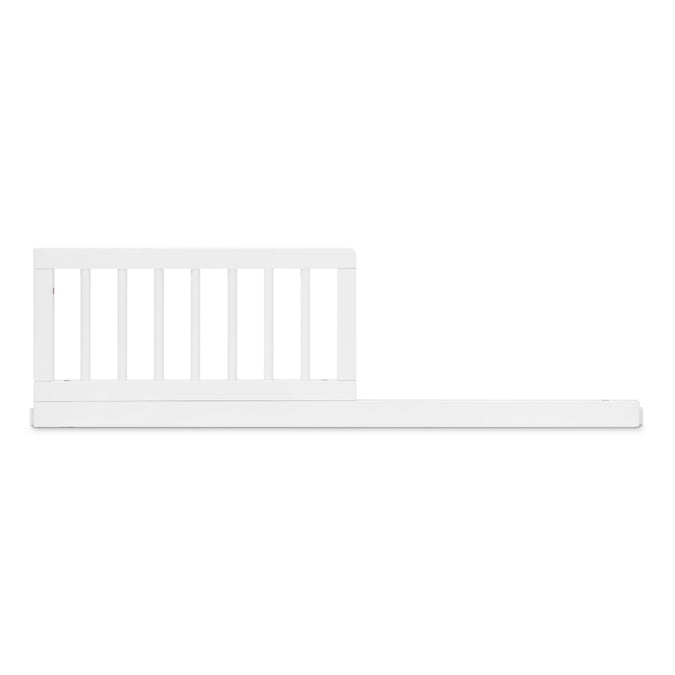 White crib with slatted headboard on a white background 6-Daybed/Sofa/Toddler Guardrail Kit (W189725)