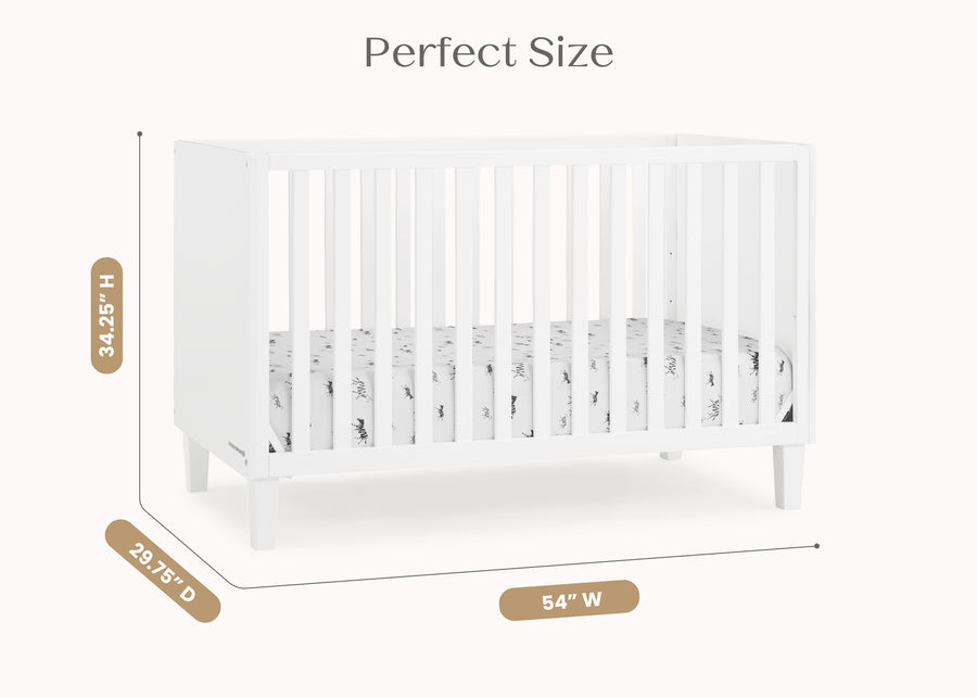 Bianca White (130) 7-Sonny 4-in-1 Convertible Crib