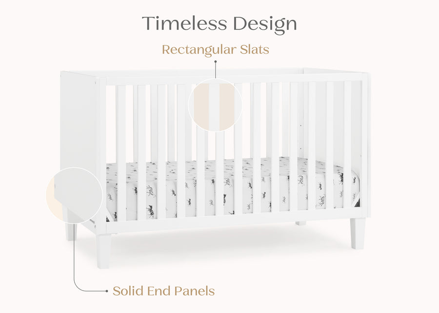 Bianca White (130) 4-Sonny 4-in-1 Convertible Crib
