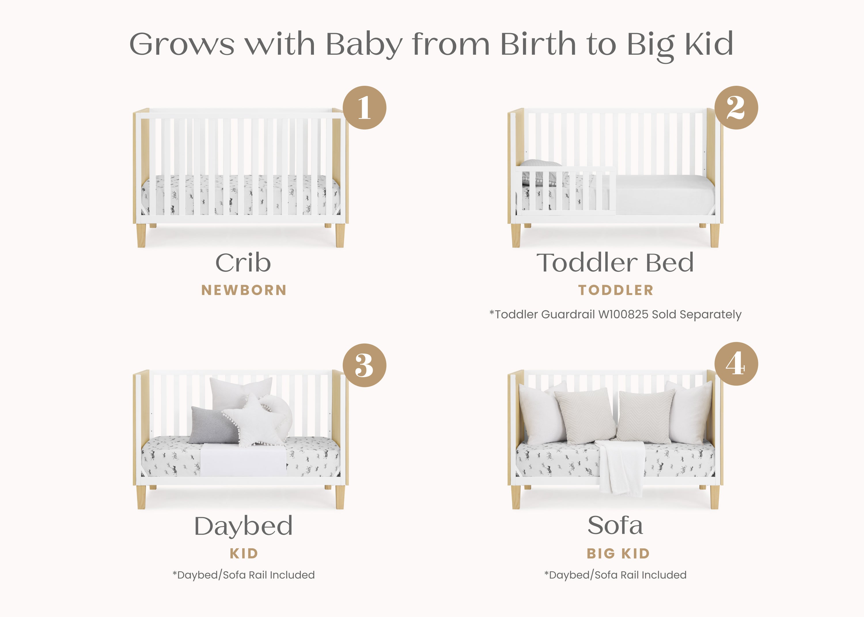 Sonny 4-in-1 Convertible Crib | Delta Children