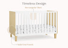 Natural with Bianca White (1512) 33-Sonny 4-in-1 Convertible Crib