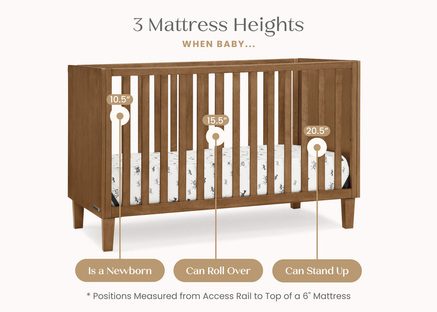 Chestnut (836) 18-Sonny 4-in-1 Convertible Crib