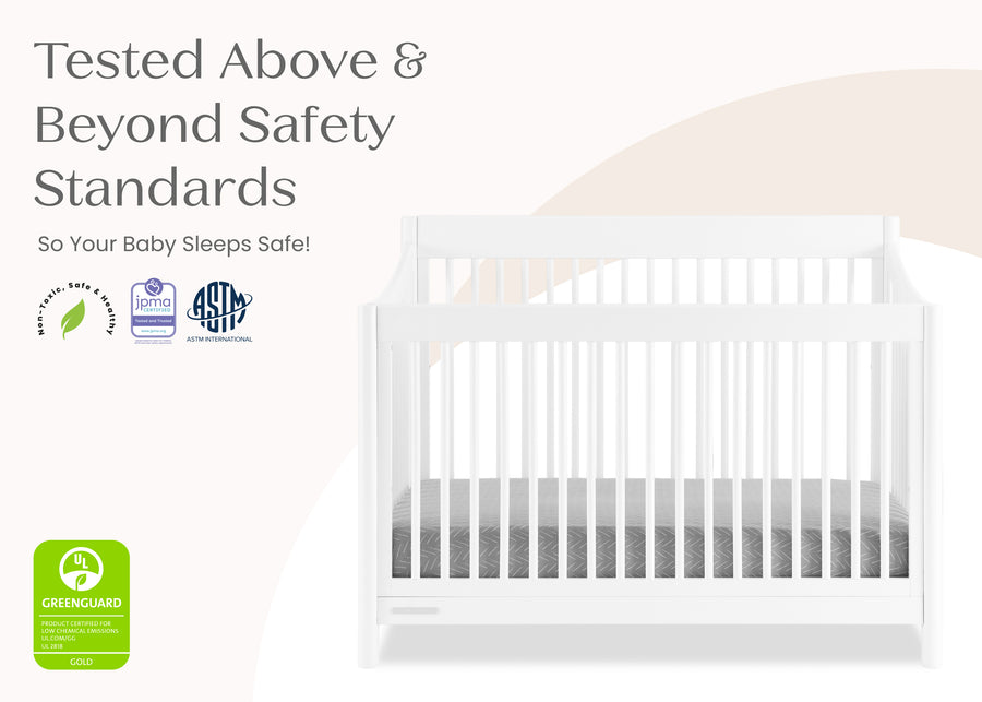 Bianca White (130) 8-Brooks 6-in-1 Convertible Crib