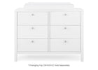 Bianca White (130) 24-Brooks 6 Drawer Dresser with Interlocking Drawers
