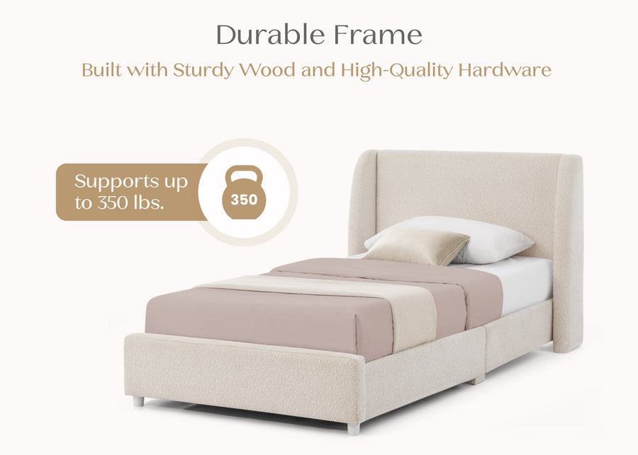 Ivory (1556) 13-Olivia Upholstered Twin Bed