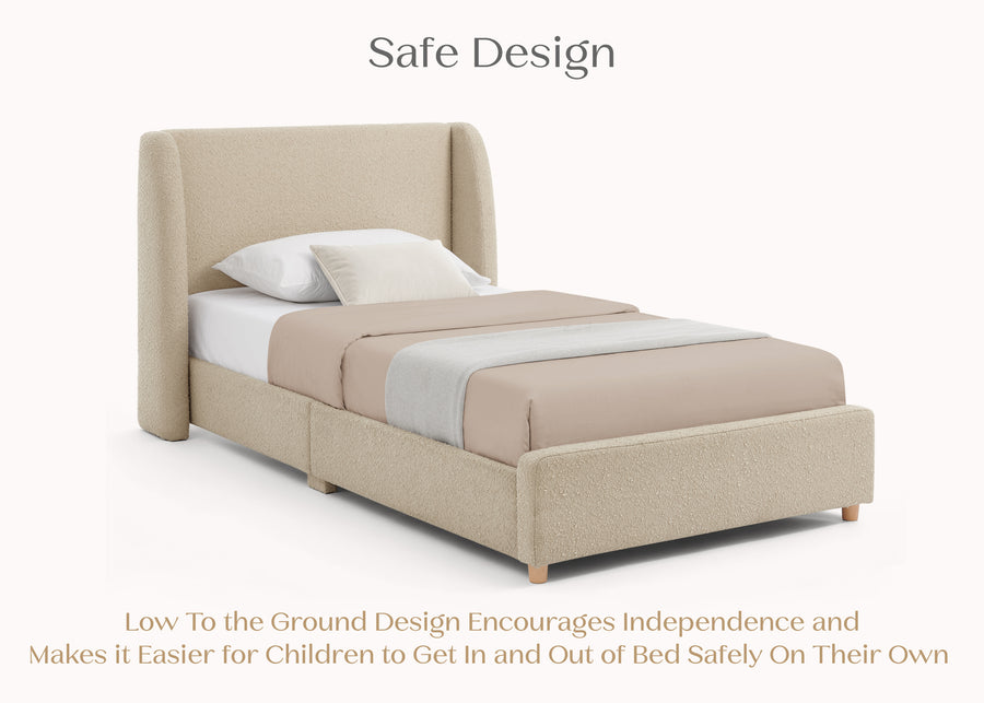 Light Camel (1584) 2-Olivia Upholstered Twin Bed