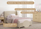 Light Camel (1584) 5-Olivia Upholstered Twin Bed