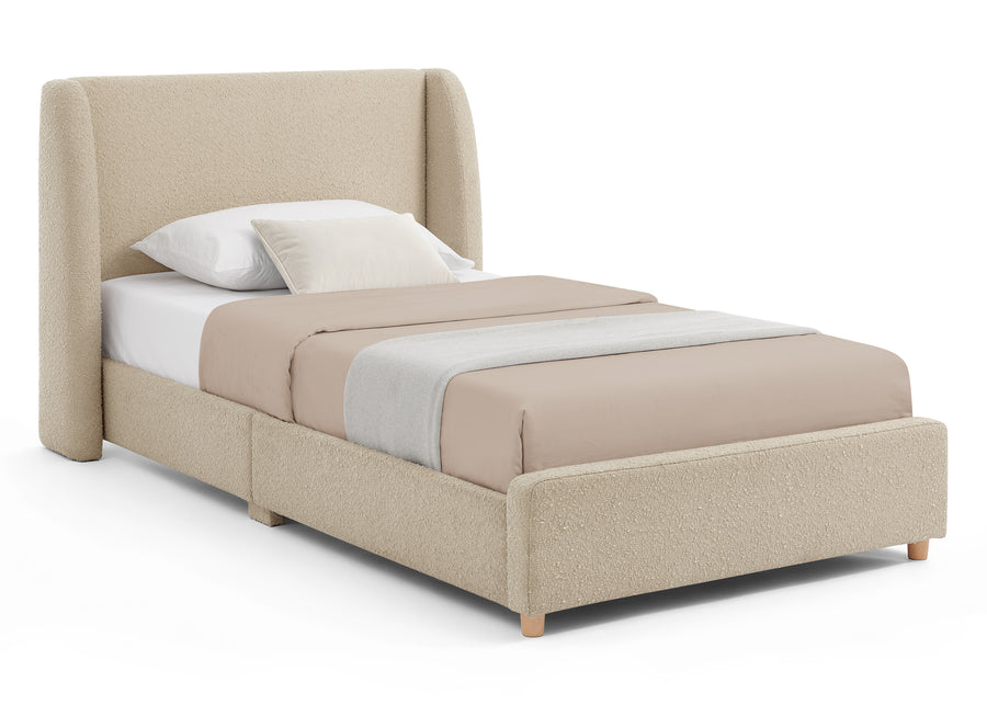Light Camel (1584) 8-Olivia Upholstered Twin Bed
