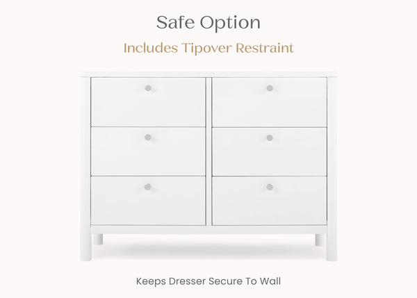 Brooks 6 Drawer Dresser with Interlocking Drawers Brooks 6 Drawer Dresser with Interlocking Drawers