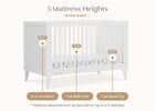 Bianca White (130) 5-Ollie 4-in-1 Convertible Crib