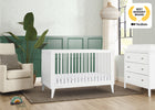 Bianca White (130) 2-Ollie 4-in-1 Convertible Crib