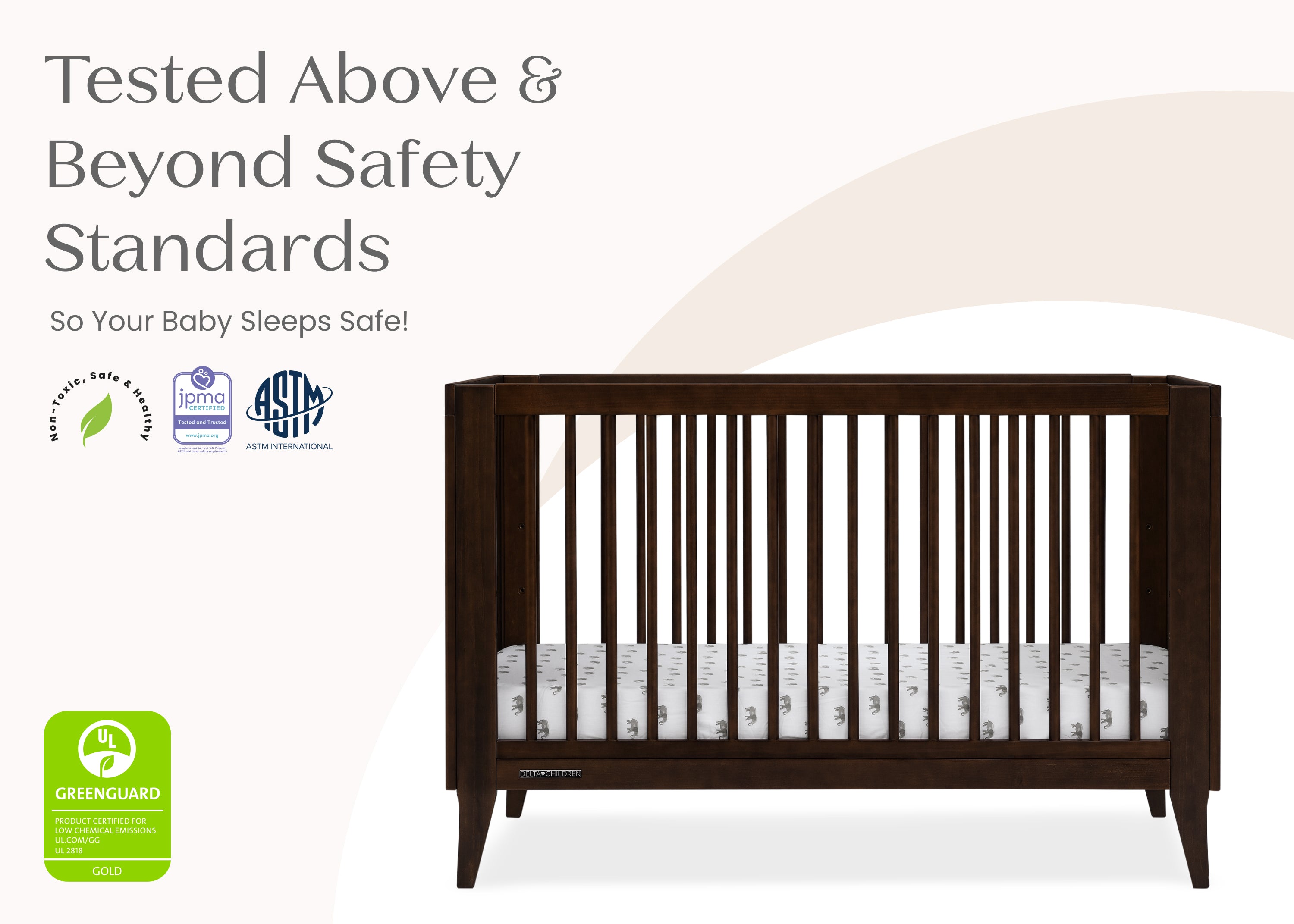 Ollie 4-in-1 Convertible Crib | Delta Children