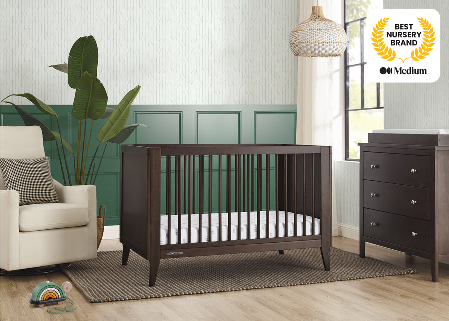 Walnut Espresso (1324) 17-Ollie 4-in-1 Convertible Crib