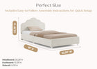 Pearl Boucle (1578) 6-Margot Upholstered Twin Bed