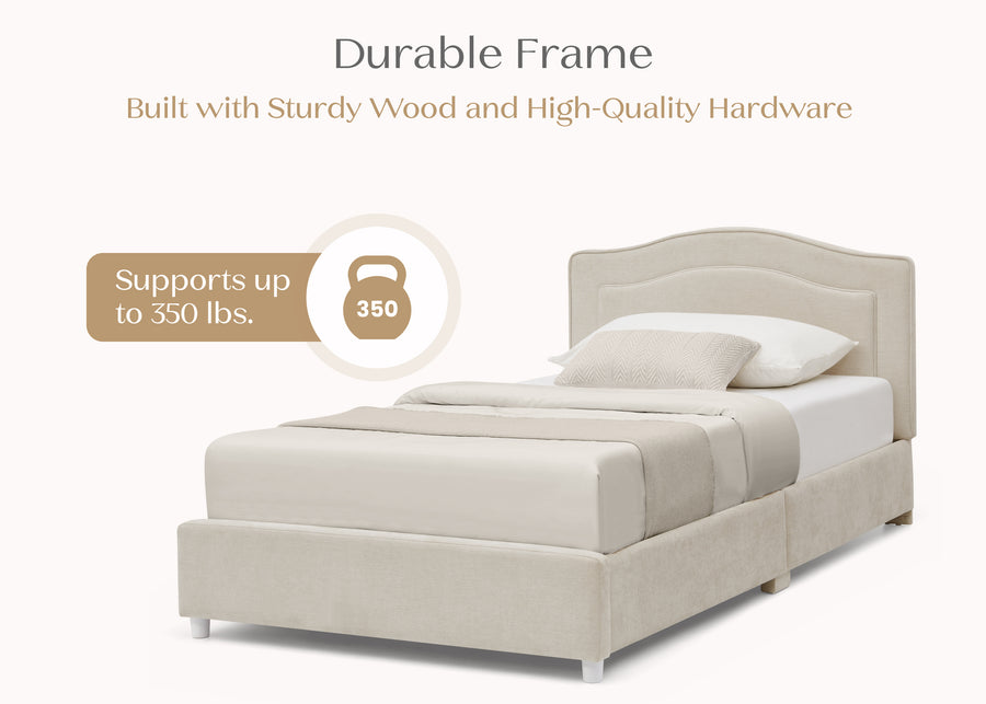Soft Sand (1589) 4-Ruby Upholstered Twin Bed