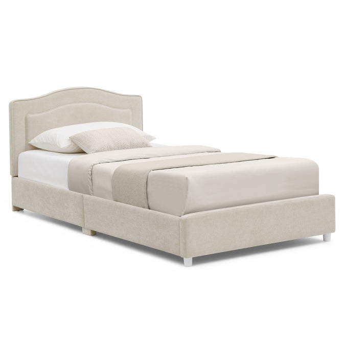DCB: Soft Sand (1589) 7-Ruby Upholstered Twin Bed