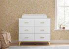 Bianca White with Natural (123L) 1-Signature 6 Drawer Dresser