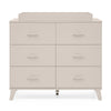 DCB: Soft Beige (1560L) 27-Signature 6 Drawer Dresser