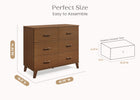 Chestnut (836L) 13-Signature 6 Drawer Dresser