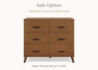 Chestnut (836L) 14-Signature 6 Drawer Dresser