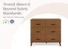 Chestnut (836L) 16-Signature 6 Drawer Dresser