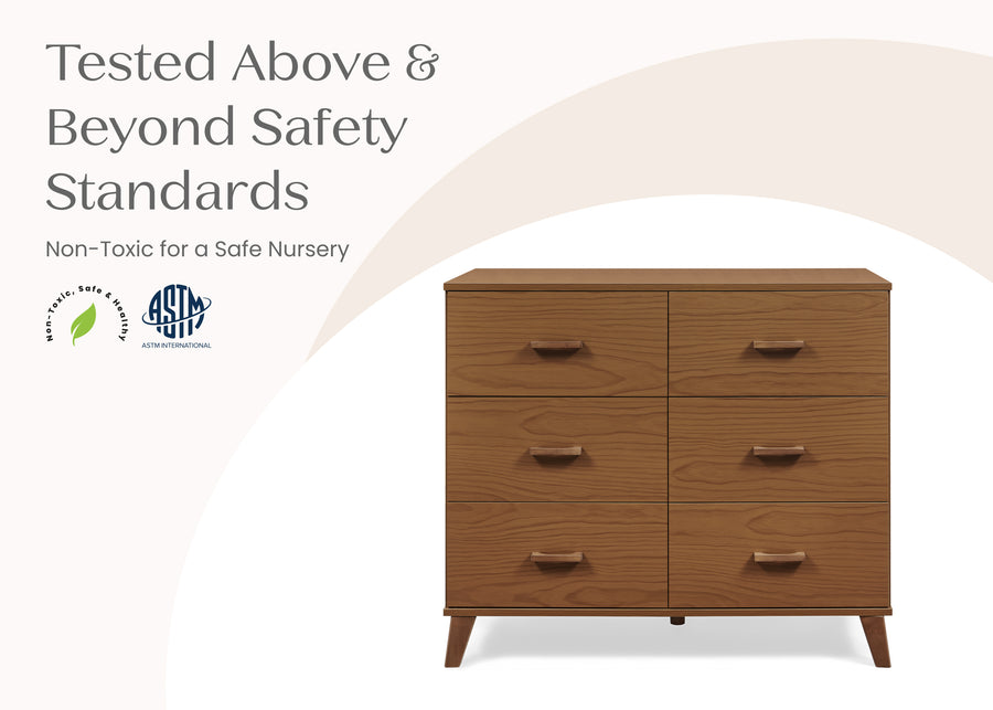 Chestnut (836L) 16-Signature 6 Drawer Dresser