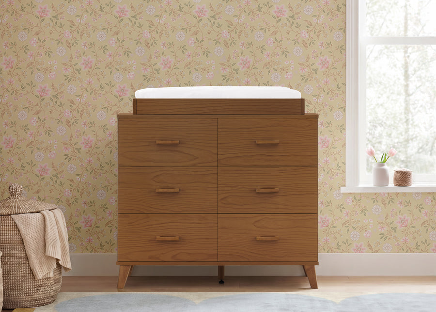 Chestnut (836L) 10-Signature 6 Drawer Dresser