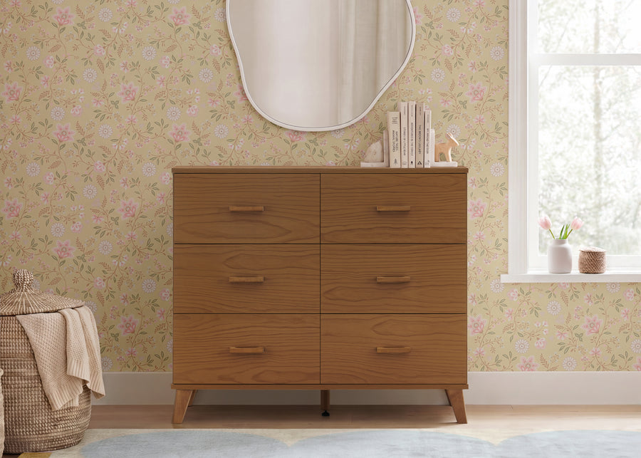 Chestnut (836L) 11-Signature 6 Drawer Dresser