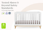 Bianca White with Natural (123) 25-Frankie 4-in-1 Convertible Crib