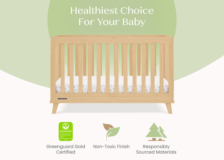 Natural (746) 37-Frankie 4-in-1 Convertible Crib