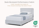 Sky Blue (1582) 8-Riley Upholstered Twin Bed