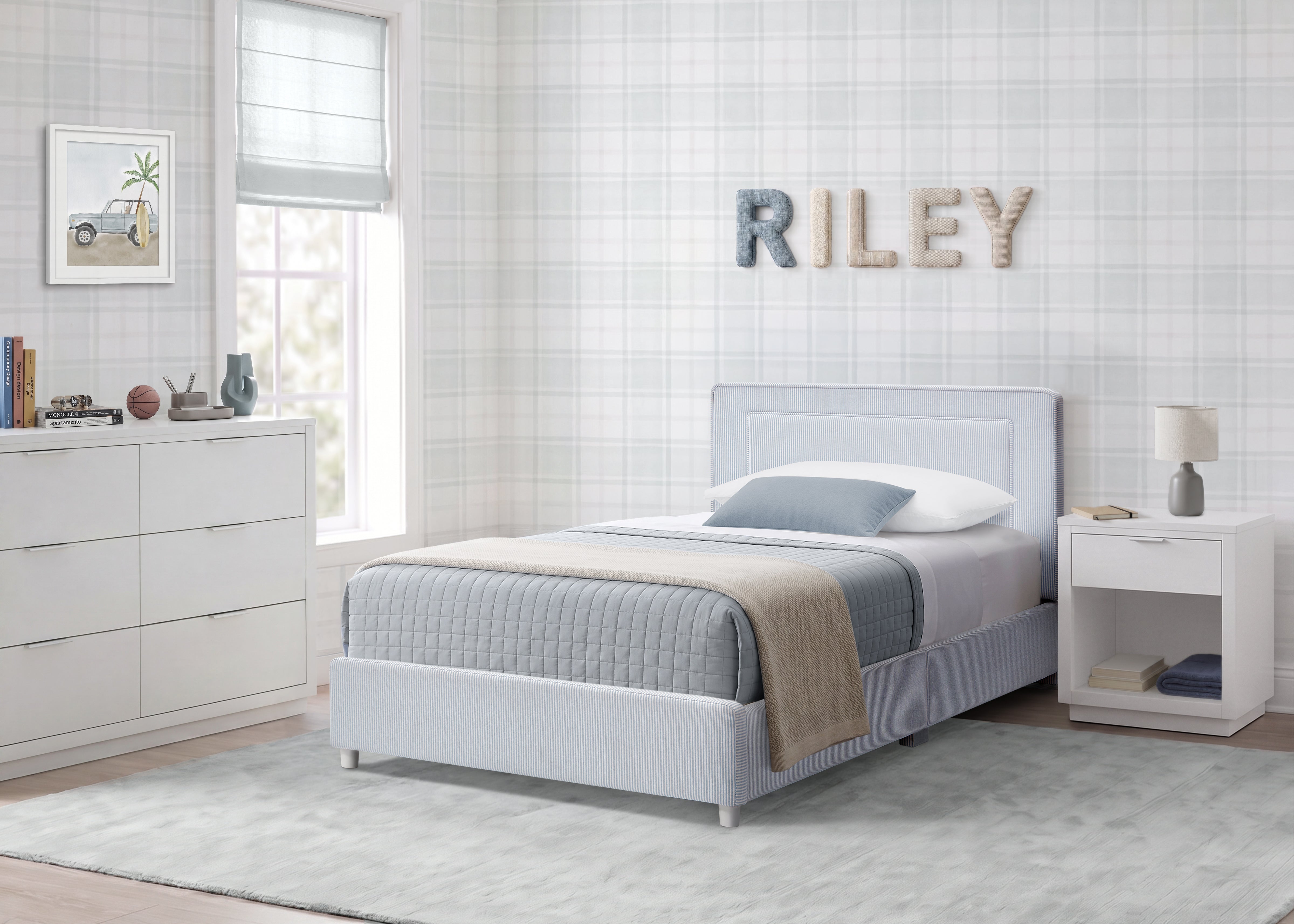 Complete The Look for Riley Upholstered Twin Bed