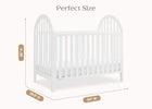 Bianca White (130) 7-Milano 4-in-1 Convertible Crib