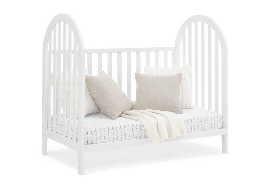 Bianca White (130) 13-Milano 4-in-1 Convertible Crib