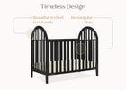 Midnight Grey (1360) 47-Milano 4-in-1 Convertible Crib