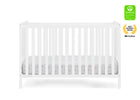 Bianca White (130) 2-Ruby 6-in-1 Convertible Crib & Changing Table 2-Piece Set
