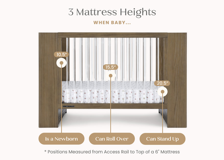 Aged Oak (845) 5-Aerin 4-in-1 Convertible Crib