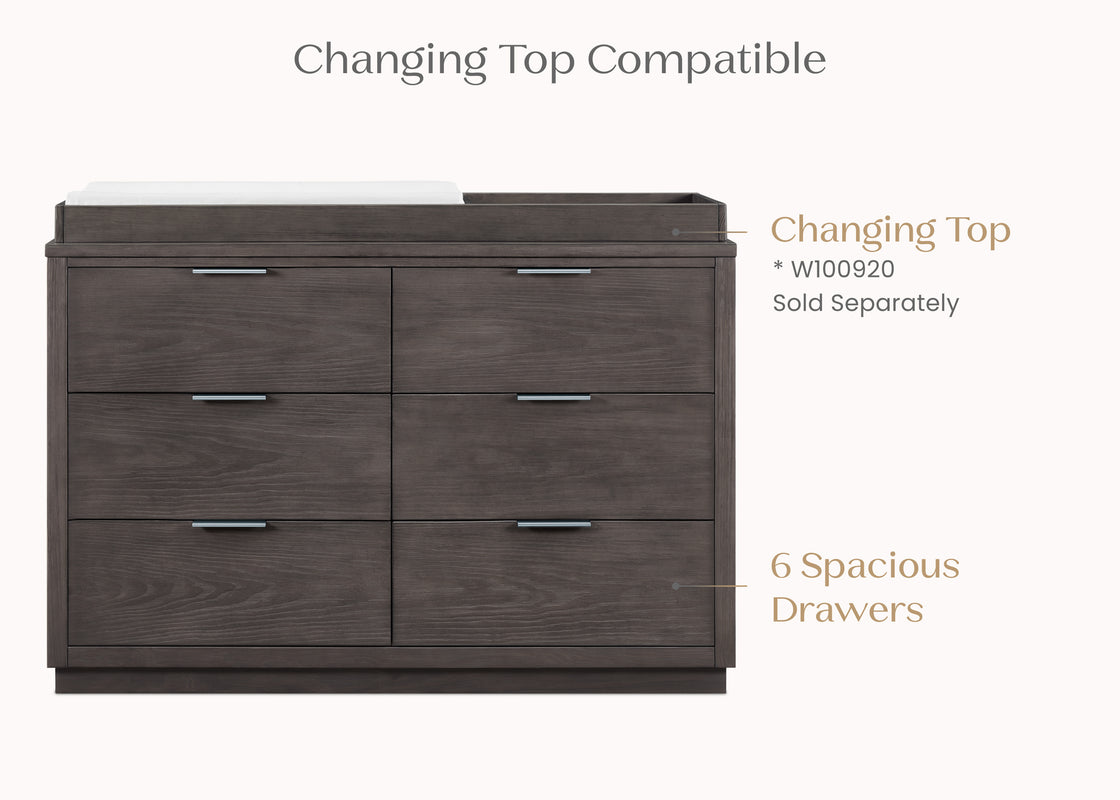 Forever 6 Drawer Dresser with Interlocking Drawers - Naturals Collecti | Delta Children Forever 6 Drawer Dresser with Interlocking Drawers - Naturals Collecti | Delta Children