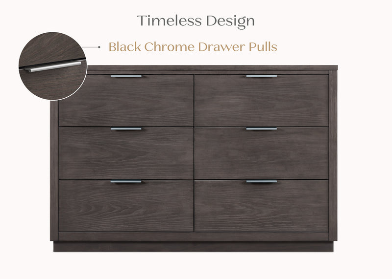 Forever 6 Drawer Dresser with Interlocking Drawers - Naturals Collection