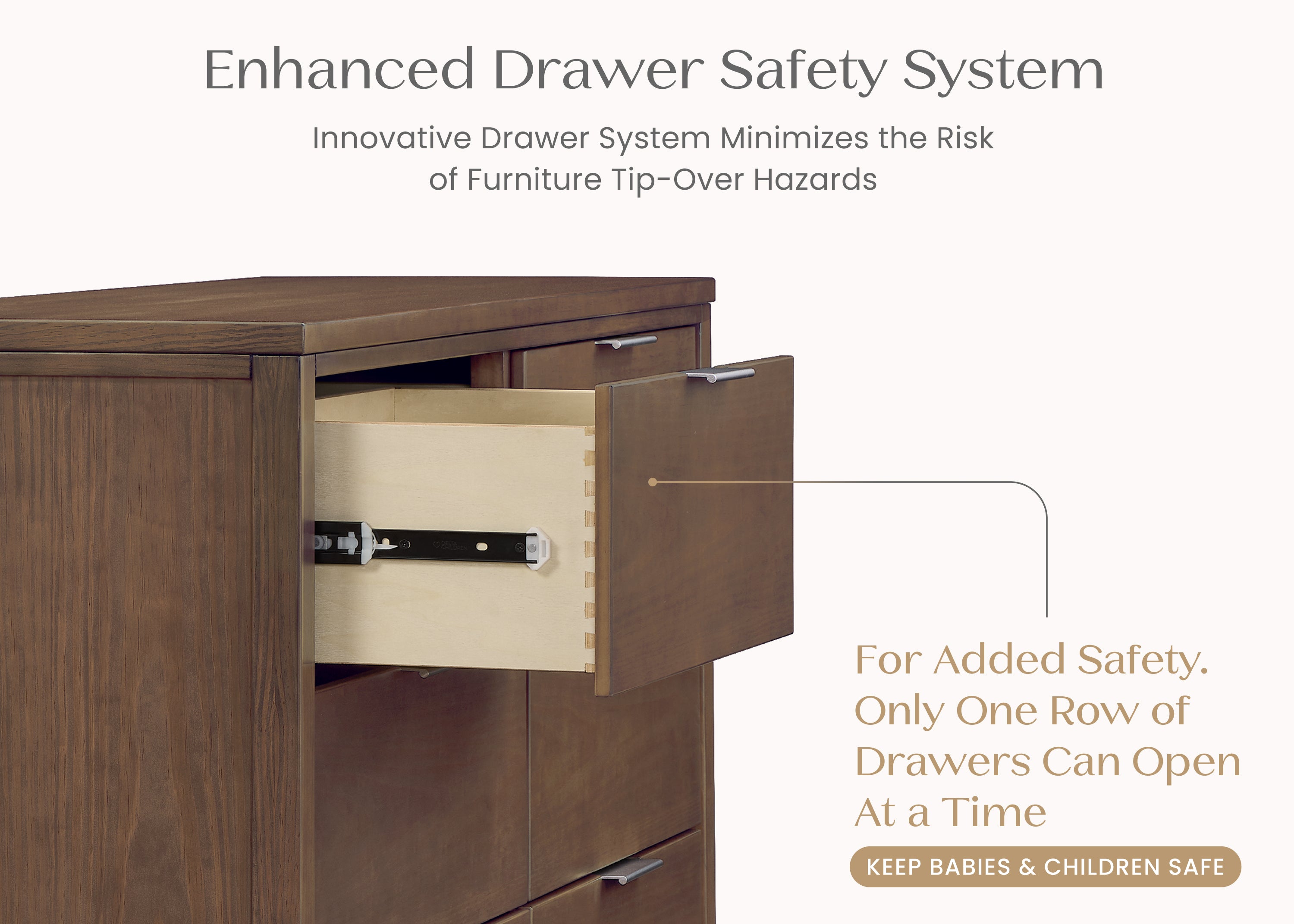 Forever 6 Drawer Dresser with Interlocking Drawers - Naturals